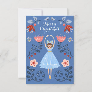 Nutcracker Ballet Photo jul Card Inbjudningar