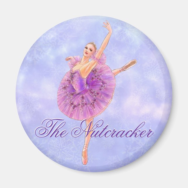 Nutcracker Ballet Sugar Plum Fairy Magnet (Framsidan)