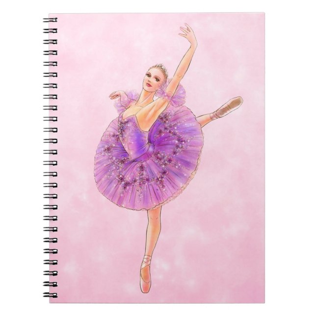 Nutcracker Ballet Sugar Plum Fairy Notebook Anteckningsbok (Framsidan)