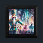 Nutcracker Ballet Watercolor jul Ballerina Minnesask<br><div class="desc">Nutcracker Ballet Watercolor jul Ballerina Festive Helgdag Gift Box har en traditionell julbalett med ballerina och nötkracker. Perfekt för julklappar,  juldekaler och julfester med mera. Skapat av Evco Studio www.zazzle.com/store/evcostudio</div>