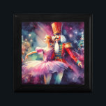 Nutcracker Ballet Watercolor jul Ballerina Minnesask<br><div class="desc">Nutcracker Ballet Watercolor jul Ballerina Festive Helgdag Gift Box har en traditionell julbalett med ballerina och nötkracker. Perfekt för julklappar,  julfavörer,  julfester och annat. Skapat av Evco Studio www.zazzle.com/store/evcostudio</div>