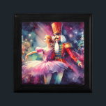 Nutcracker Ballet Watercolor jul Ballerina Minnesask<br><div class="desc">Nutcracker Ballet Watercolor jul Ballerina Festive Helgdag Gift Box har en traditionell julbalett med ballerina och nötkracker. Perfekt för julklappar,  julfavörer,  julfester och annat. Skapat av Evco Studio www.zazzle.com/store/evcostudio</div>