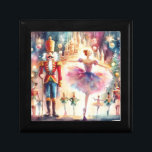Nutcracker Ballet Watercolor jul Ballerina Minnesask<br><div class="desc">Nutcracker Ballet Watercolor jul Ballerina Festive Helgdag Gift Box har en traditionell julbalett med ballerina och nötkracker. Perfekt för julklappar,  julfavörer och annat. Skapat av Evco Studio www.zazzle.com/store/evcostudio</div>