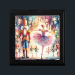 Nutcracker Ballet Watercolor jul Ballerina Minnesask<br><div class="desc">Nutcracker Ballet Watercolor jul Ballerina Festive Helgdag Gift Box har en traditionell julbalett med ballerina och nötkracker. Perfekt för julklappar,  julfavörer och annat. Skapat av Evco Studio www.zazzle.com/store/evcostudio</div>