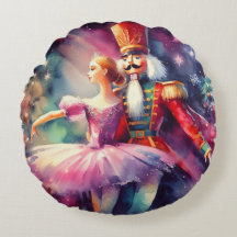 Nutcracker Ballet Watercolor jul Ballerina