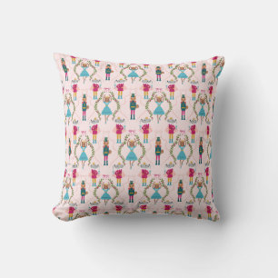 Nutcracker Ballet Whimsical Mönster Rosa Kudde