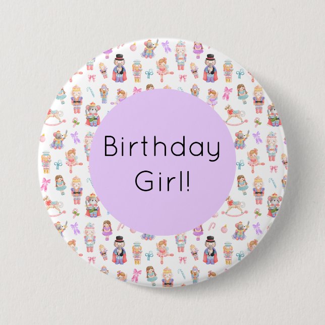 Nutcracker Birthday Knapp (Framsida)