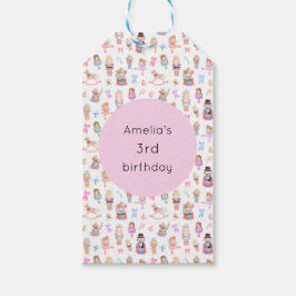 Nutcracker Birthday Presentetikett