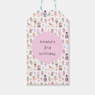 Nutcracker Birthday Presentetikett