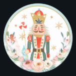 Nutcracker Birthday Sugar Plum Fairy Land of Sweet Runt Klistermärke<br><div class="desc">Nutcracker Birthday Sugar Plum Fairy Land of Sweet Classic Round Sticker</div>