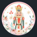 Nutcracker Birthday Sugar Plum Fairy Land of Sweet Runt Klistermärke<br><div class="desc">Nutcracker Birthday Sugar Plum Fairy Land of Sweet Classic Round Sticker</div>