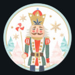 Nutcracker Birthday Sugar Plum Fairy Land of Sweet Runt Klistermärke<br><div class="desc">Nutcracker Birthday Sugar Plum Fairy Land of Sweet Classic Round Sticker</div>