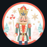 Nutcracker Birthday Sugar Plum Fairy Land of Sweet Runt Klistermärke<br><div class="desc">Nutcracker Birthday Sugar Plum Fairy Land of Sweet Classic Round Sticker</div>