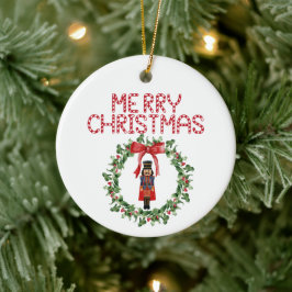 Nutcracker Bow God jul Helgdag Ornament