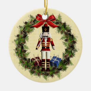 Nutcracker Buon Natale Italienska julprydnaden Julgransprydnad Keramik
