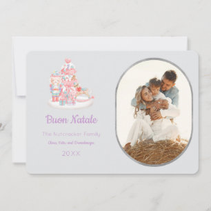 Nutcracker Buon Natale Photo Greeting Card Inbjudningar