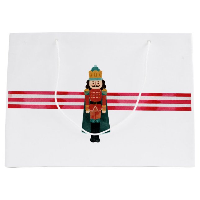 Nutcracker Candy cane jul-Helgdag Gift Bag (Framsidan)