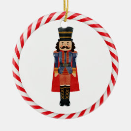 Nutcracker Candy cane Red Theme Julgran Julgransprydnad Keramik