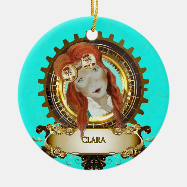 Nutcracker Ceramic Circle Ornament CLARA (Framsidan)