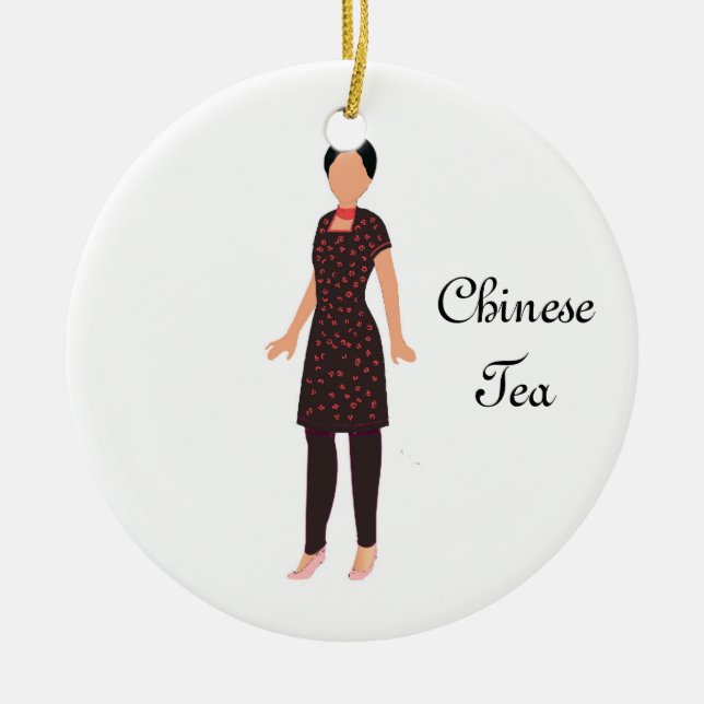 Nutcracker Chinese Tea Keepsakes Ornament (Framsidan)