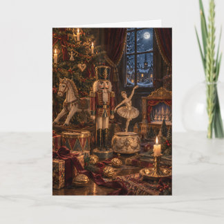 Nutcracker Christmas Card Kort
