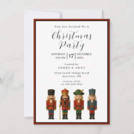 Nutcracker Christmas Party Invitation Inbjudningar