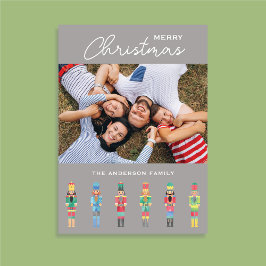 NUTCRACKER CHRISTMAS PHOTO GREETING CARD INBJUDAN