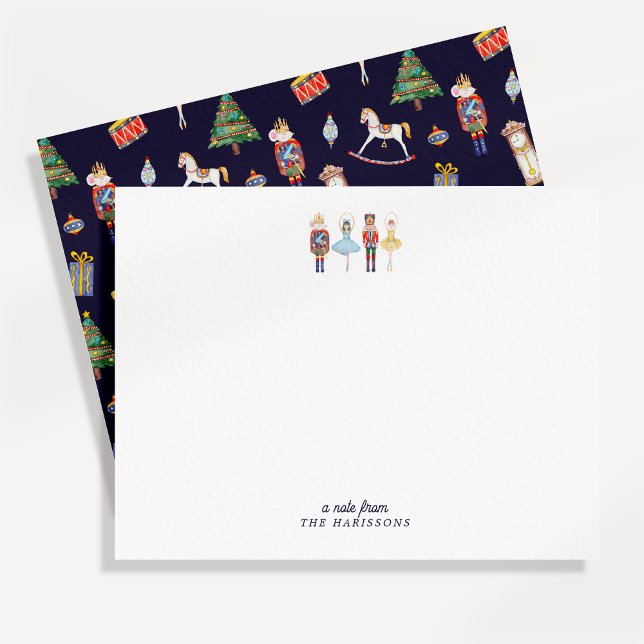 Nutcracker Christmas Stationery Note Card Inbjudningar (Skapare uppladdad)