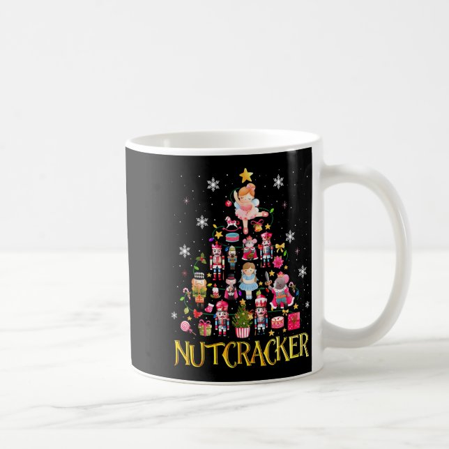 Nutcracker Christmas Tree Ballet Dance Women Kids  Kaffemugg (Höger)