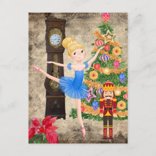 Nutcracker Clara Act i jul Kväll Helg Vykort