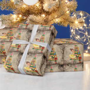 Nutcracker Clara Act i jul Kväll Presentpapper