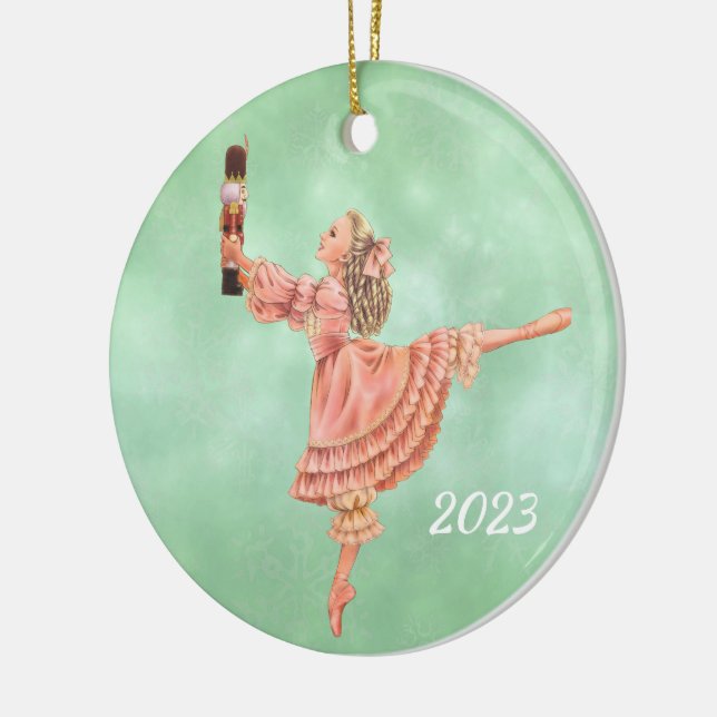 Nutcracker Clara Ballet Keepsakes Ornament (Vänster)