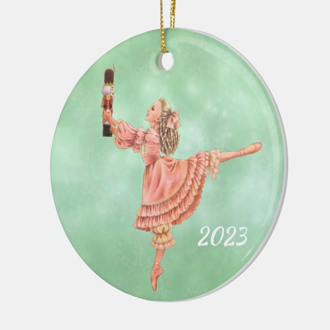 Nutcracker Clara Ballet Keepsakes Ornament (Vänster)