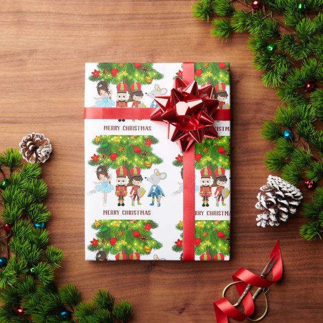 Nutcracker, Clara, Mouse Kung Ballet jul Presentpapper (Julgåva)