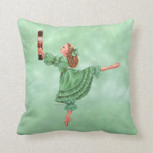 Nutcracker Clara Pillow-Grönten Kudde