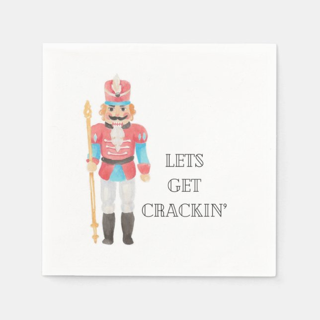 Nutcracker Cocktail Napkin Pappersservett (Framsidan)