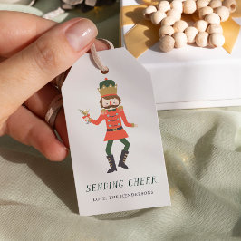 Nutcracker Cocktail "Sending Cheer" Christmas Presentetikett