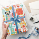 Nutcracker Colorful Modern jul Mönster Presentpapper<br><div class="desc">Nutcracker Colorful Modern jul Mönster Wrapping Papper Gift Wrap har en färgstark mönster av muskler,  trummor,  julprydnader och snöflingor. Skapat av Evco Studio www.zazzle.com/store/evcostudio</div>