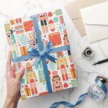 Nutcracker Colorful Modern jul Mönster Presentpapper<br><div class="desc">Nutcracker Colorful Modern jul Mönster Wrapping Papper Gift Wrap har en färgstark mönster av muskler,  trummor,  julprydnader och snöflingor. Skapat av Evco Studio www.zazzle.com/store/evcostudio</div>