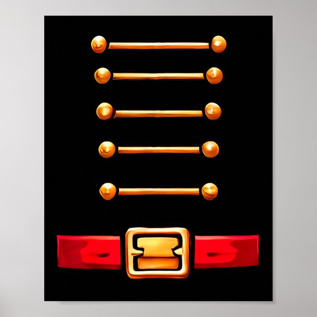 Nutcracker Costume Matching Toy Solider Women Kids Poster (Framsidan)