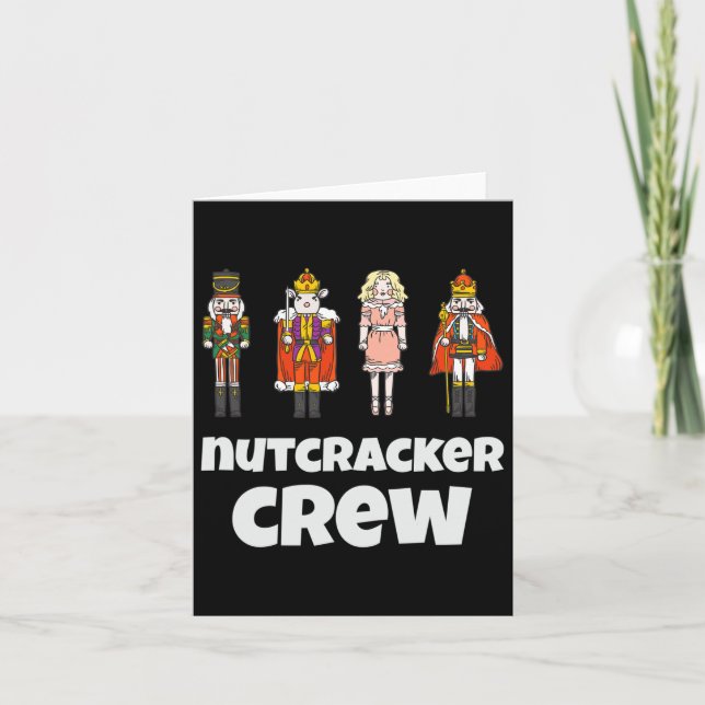Nutcracker Crew Family Matching Julafton Boys Mana Kort (Framsida)