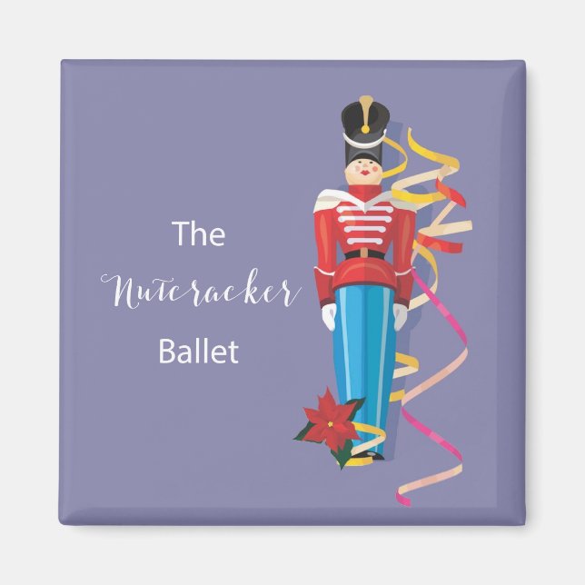 Nutcracker Dance Ballet Performance Grattis Magnet (Framsidan)