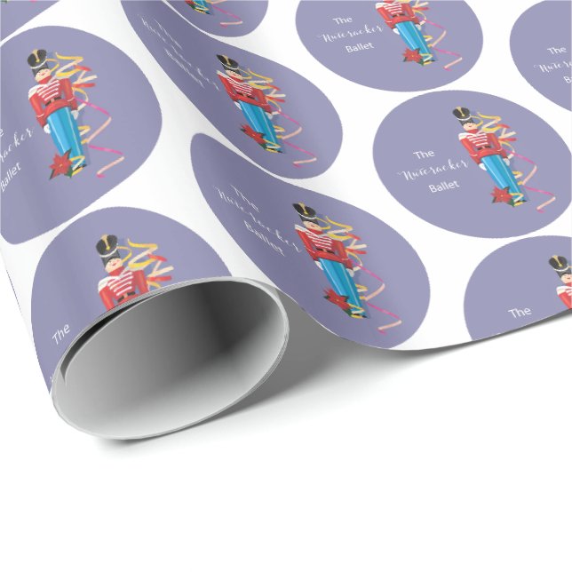 Nutcracker Dance Ballet Performance Grattis Presentpapper (Rullad Hörn)