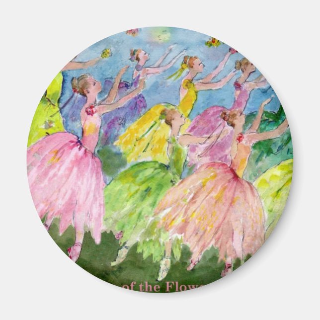 Nutcracker Dance of the Flowers Magnet (Framsidan)