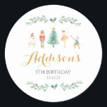 Nutcracker-dekal, sockerplommondekalk runt klistermärke<br><div class="desc">Nutcracker Birthday-dekal,  Socker Plum Fairy-dekal,  julklistermärke,  jullårdekaler,  juldekaler,  juldekal.</div>