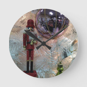 NUTCRACKER/DEKORATIONER CHRISTMAS CLOCK RUND KLOCKA