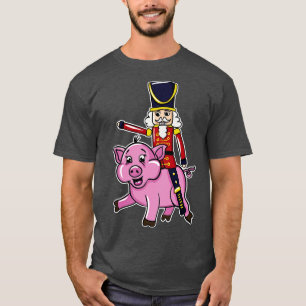 Nutcracker Doll Riding Gris T Shirt