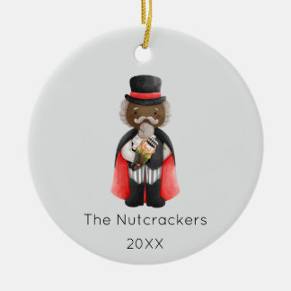 Nutcracker Drosselmeyer julfoto Julgransprydnad Keramik