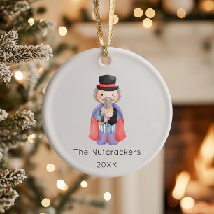 Nutcracker Drosselmeyer julfoto Julgransprydnad Keramik