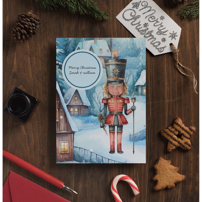 Nutcracker "ersätt ansikte"-julen vykort (Skapare uppladdad)